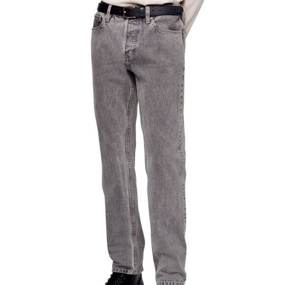 Calvin Klein Men's Slim-Straight Fit Stretch Palmer Grey Jeans - Picture 1 of 7